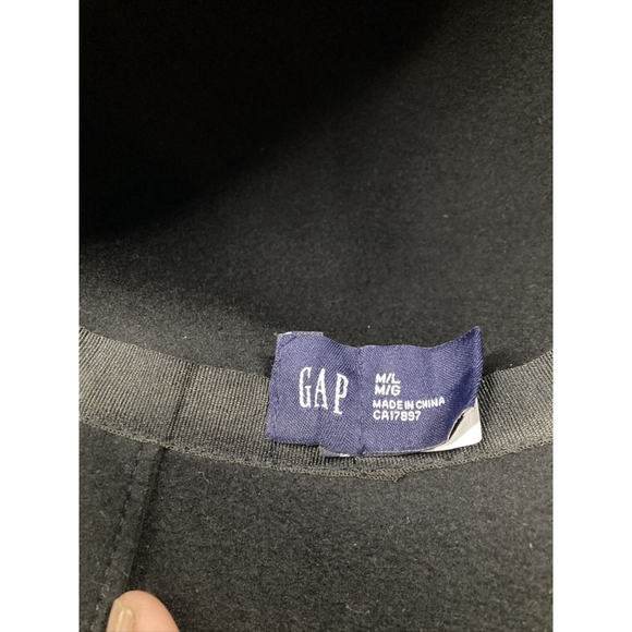 GAP Women’s Ladies Girl Black 100% Wool Medium Bucket Preppy Bf3ZR 314151 301862 - Picture 2 of 9